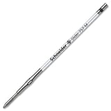 Schneider Slider 757 Black Medium Ballpoint Refill with ViscoGlide Ink System-2pk