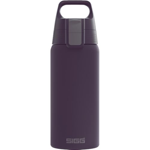 SIGG - Isolierte Trinkflasche - Thermosflasche Shield Therm One Nocturne - kohlensäurehaltige Getränke - Auslaufsicher - Spülmaschinenfest - BPA-frei