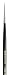da Vinci Watercolor Series 10 Maestro Paint Brush, Round Kolinsky Red Sable, Size 5/0 (36804)