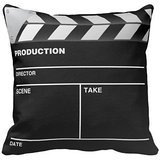 Movie maker Clap Board Throw Pillow Personalized 18x18 Inch Square Cotton Throw Pillow Case Decor Cushion Covers