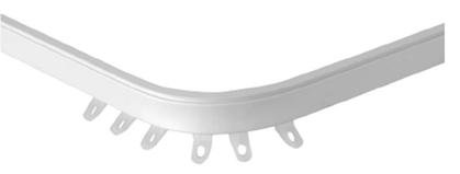 Fine Line Bendable White Metal Curtain Track Great For Bay Windows