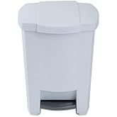 VVloop 19L Classic Step Can, Hands-Free Trash Bin with Foot Pedal, Ideal for Kitchen, Bathroom, or Office,19-Litre Capacity- 