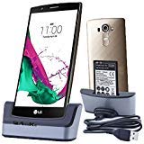 LG G4 Charger, LG G4 Battery Charging Station, AnoKe USB 3.0 Desktop Charging Docking Station Cradle Pad - Support Charging Spare Battery for LG G4 Mobile Cell Phone Charger Dock