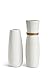 Opps White Ceramic Vases with differing Unique Rope Design for Home D&eacute;cor - Set of 2 primary