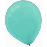 Aqua Blue Latex Balloons - 12 Inches - 15/Pack