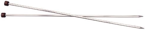 KnitPro Nova Cubics Single Pointed Needles 14" (35cm), Silver, 7.00mm
