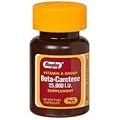 Beta Carotene 25000 I.U., 100 Softgel Capsules, Watson Rugby
