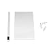 Spectrum Diversified Magnetic Memo Pad and Pencil Holder with Cork Strip, White