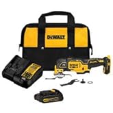 DEWALT ATOMIC 20V MAX* Oscillating Tool, Brushless Cordless, Oscillating, 4ah Battery, Charger and Kit Bag (DCS354Q1)