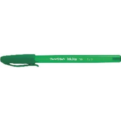 Paper Mate InkJoy 100Ballpoint Pens Pack of 12–PTE Moy Cap. Green