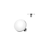 4mm Round Acrylic Dome Stainless Steel Dermal Anchor Top 14G