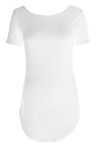 Cutiefox Women's Summer Side Slit Bodycon Beach Mini T Shirt