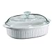 Corningware French White 4-Quart Oval Casserole with Glass Cover