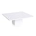 Sugar & Cloth White Melamine Modern Square Cake Stand