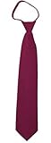 Men's Zipper Tie by Romario Manzini Neckwear Collection Polyester - Many Colors