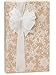 Tan White KRAFT Snowflakes Christmas Gift Wrap Wrapping Paper - 16ft Roll