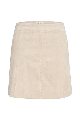 Part Two Women's Mini Skirt High Pockets Corduroy Fabric Elastic Waist, Perfectly Pale, 14