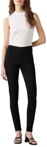 310 Shaping Super Skinny, Jeans Donna, Black Squared, 31W / 32L