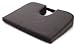 TUSH CUSH Home Office Orthopedic Large Computer Ergonomic Seat Cushion Original - Black Velour Fabric
