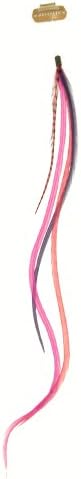 Lord and Cliff 10" Clip In Feather Princess, Pink, Large
