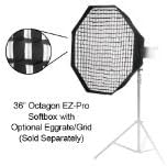 Pro Studio Solutions EZ Pro Beauty Dish 36" Octagon Softbox with Soft Diffuser and Speedring Bracket, for Nikon, Canon, Yongnuo Speedlites and More