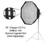 Pro Studio Solutions EZ Pro Beauty Dish 36" Octagon Softbox with Soft Diffuser and Speedring Bracket, for Nikon, Canon, Yongnuo Speedlites and More