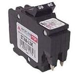 1- FEDERAL PACIFIC FPE NC220 20 AMP, 2 POLE, THIN CIRCUIT BREAKER STAB-LOK SPACE 20A 2P