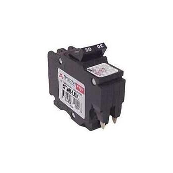 1- FEDERAL PACIFIC FPE NC220 20 AMP, 2 POLE, THIN CIRCUIT BREAKER STAB