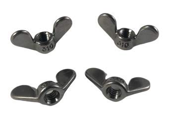 4 Pieces Stainless Steel 316 DIN315 5/16" Wing Nut