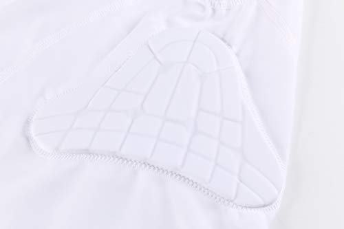 image for DGXINJUN Youth Kids Boys Child Padded Compression Shirt & Short & Vest