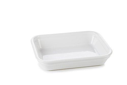 Click Here to See More Images REVOL 651584/4 RPL1219 Set of 4 Individual Rectangular Dishes, 7.5 x 1.5 x 5.75 inches, White