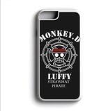 VC76 - Varisca - Monkey D Luffy Strawhat Pirate One Piece Anime iPhone 6 Plus Case Hardplastic Frame White Fit For iPhone 6 Plus
