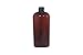 WM (Bulk Pack of 24) 4oz Amber Refillable, Empty Plastic Oval Bottles with Black Fine Mist Spray Cap. Used in DIY Oils, Soap, Shampoo, Hydration, Cleaning, Cosmetics, Aromatherapy and more