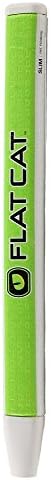 Flat Cat Slim Putter Grips Flat Cat, Green/White