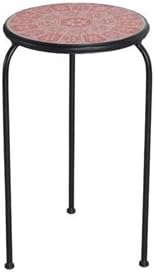 SUNJOY INDUSTRIES L-PS926PST-C Tile Accent Table, 12-Inch