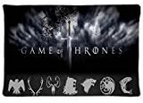 Game Of Thrones Design Decorate Pillowcase Zippered Rectangle Pillowslips Cushion Cover Case