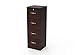 Z-Line Designs 4-Drawer Vertical File Cabinet, Espresso