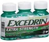 Excedrin Pain Relief Caplets, Extra Strength 100 Ea ( Pack of 3)