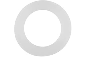 Silicone O Ring Seal Gasket 3/4 Inch Washer Ring White Flat Rubber Seal for Pipe Water Tap and Sprayer Connection to Prevent 
