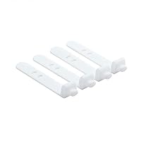 Mosichi Earphone Winder Cable Straps, 4Pcs/Set Cute Snap Silicone Earphone Cord Winder Cable Wrap Holder Organizer White