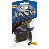 Schick Extreme III Sensitive Razor,Disposable With Aloe - 4 