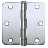 Cal-Royal 3-1/2 in. Full Mortise Plain Bearing Hinge in Satin Chrome RH61 US26D