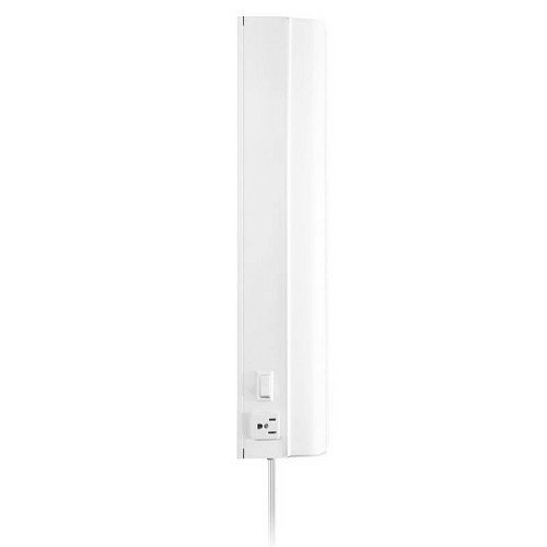 Westek FA318HBWCC Fluorescent Under Cabinet Light with Outlet, 18-Inch, White
