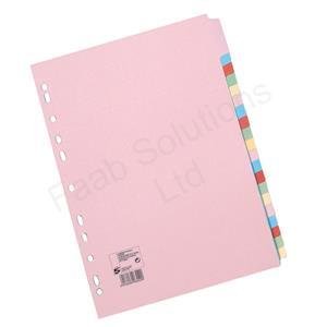 5 Star A4 20-Part Subject Dividers