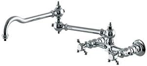 Waterworks Julia Wall Mounted Bridge Articulated Kitchen Faucet In