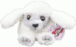 Swibco Puffkins Fifi Plush White Poodle Puppy~fifi #6745~dob 6-6-00~bean Bag~htf~nwt