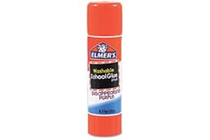 Elmer's Washable School Glue Stick, Disappearing Purple, 0.77 oz, Pack of 12