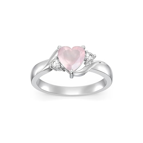 Shusukue Customized Natural Rose Quartz Ring 925