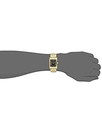 Reloj Citizen Goldtone Rectangular con esfera negra para hombre