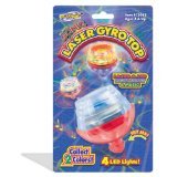 Geospace Super Sonic Laser Gyro Top Spinning Toy with LED Lights